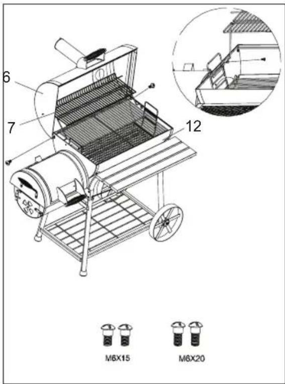 tepro Biloxi 1087 - Assembling the grill - 19