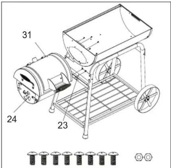 tepro Biloxi 1087 - Grill zusammenbauen - 16