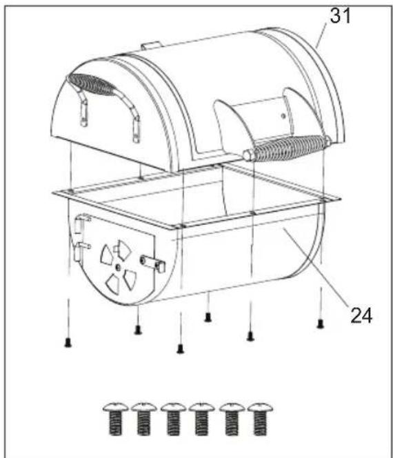 tepro Biloxi 1087 - Assembling the grill - 5