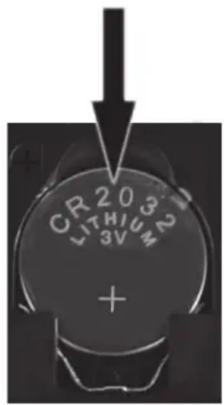 CR203 LITHIUM 3V +