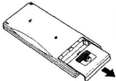 TECHNICS SL-P420 - ■ Be sure to insert the batteries before using the remote control unit for the first time. - 1