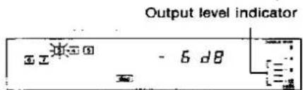 Output level indicator 8p 9 - 6 dB