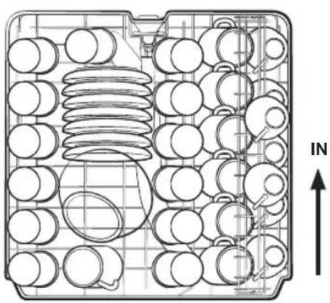 SAMSUNG DW60M6040US - LOADING THE UPPER BASKET - 1