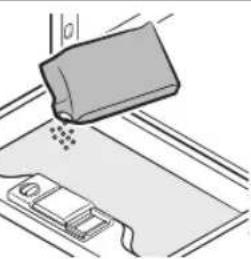SAMSUNG DW60M6040US - Filling the detergent dispenser - 5