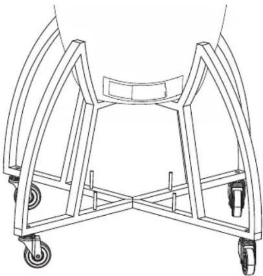 tepro Grenada 1154 - Place the BBQ body on the base frame - 1
