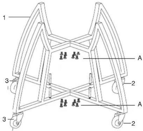 tepro Grenada 1154 - Assemble base frame - 1