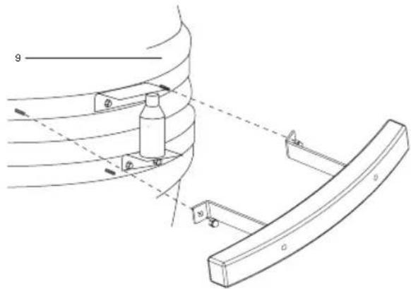 tepro Grenada 1154 - Place the BBQ body on the base frame - 3