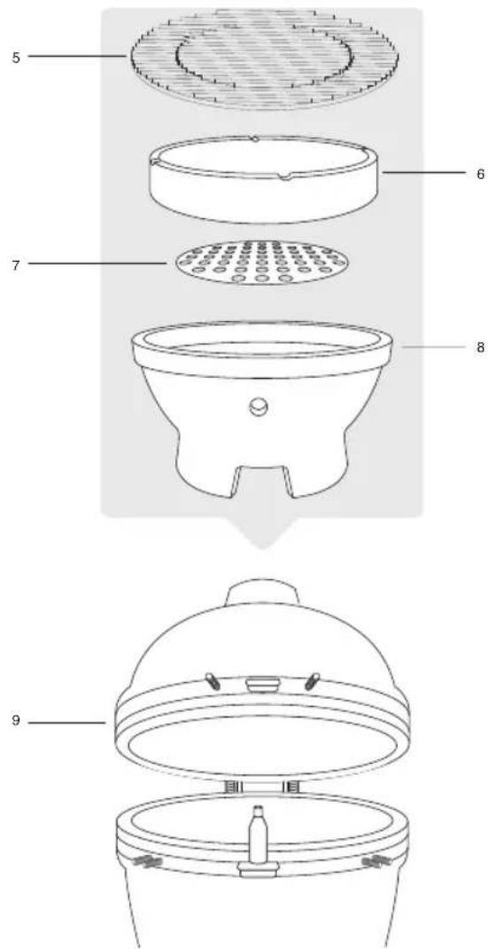 tepro Grenada 1154 - Place the BBQ body on the base frame - 2