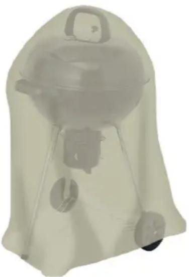 tepro Grenada 1154 - Universal covering hood – kettle BBQ - 1