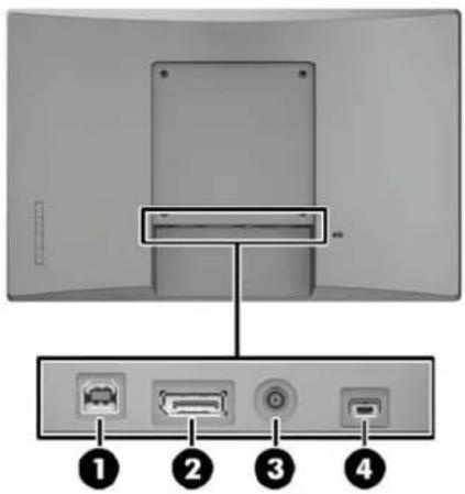 HP L7016t - 背面組件 - 1