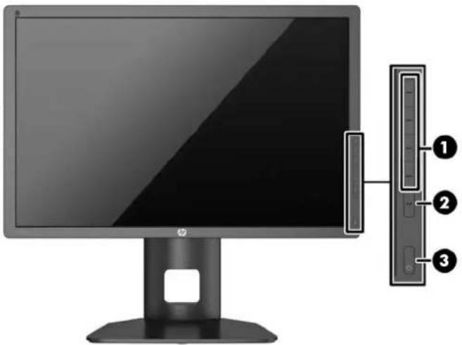 HP DreamColor Z24x G2 - Komponenty na přední straně - 1