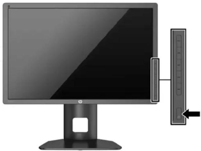HP DreamColor Z24x G2 - Zapnutí monitoru - 1