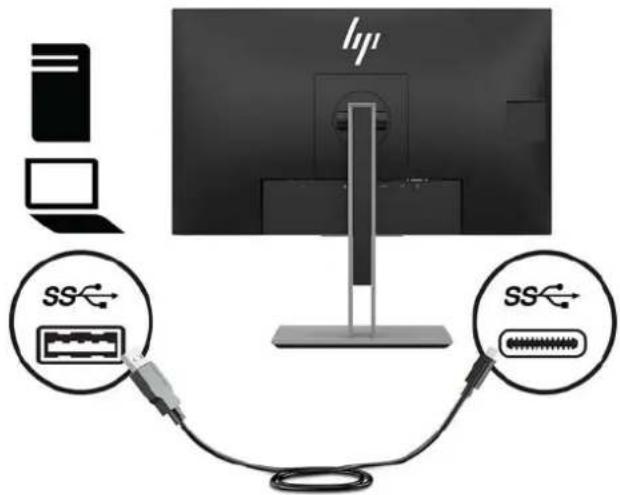 HP EliteDisplay E273m - Instalace podstavce monitoru - 10