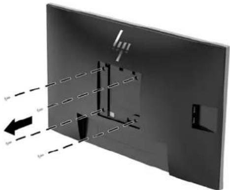 HP EliteDisplay E273q - Připevnění montážního držáku VESA - 1