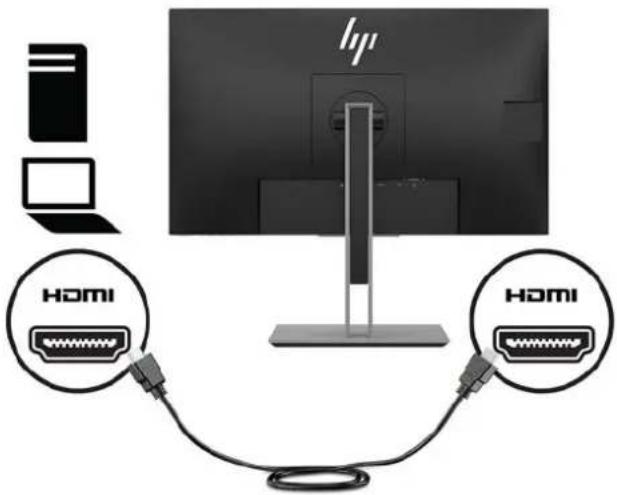 HP EliteDisplay E273q - Instalace držáku monitoru (vybrané modely) - 6