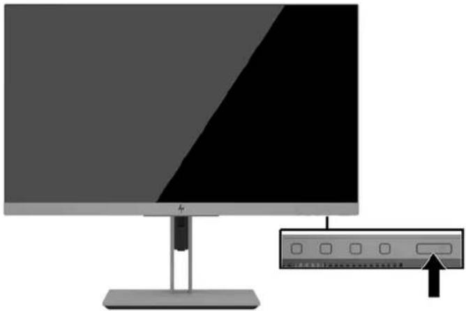 HP EliteDisplay E273q - Zapnutí monitoru - 1
