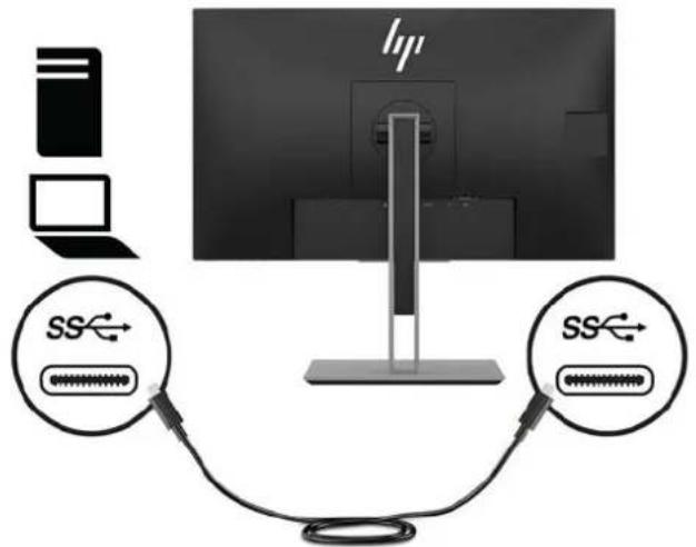 HP EliteDisplay E273q - Instalace držáku monitoru (vybrané modely) - 9