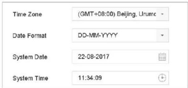 Hikvision DS-7616NXI-I2 - Configure Date &amp; Time - 1