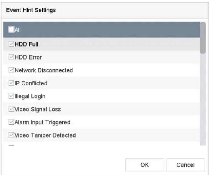Hikvision DS-7616NXI-I2 - Configure Exceptions Alarm - 1