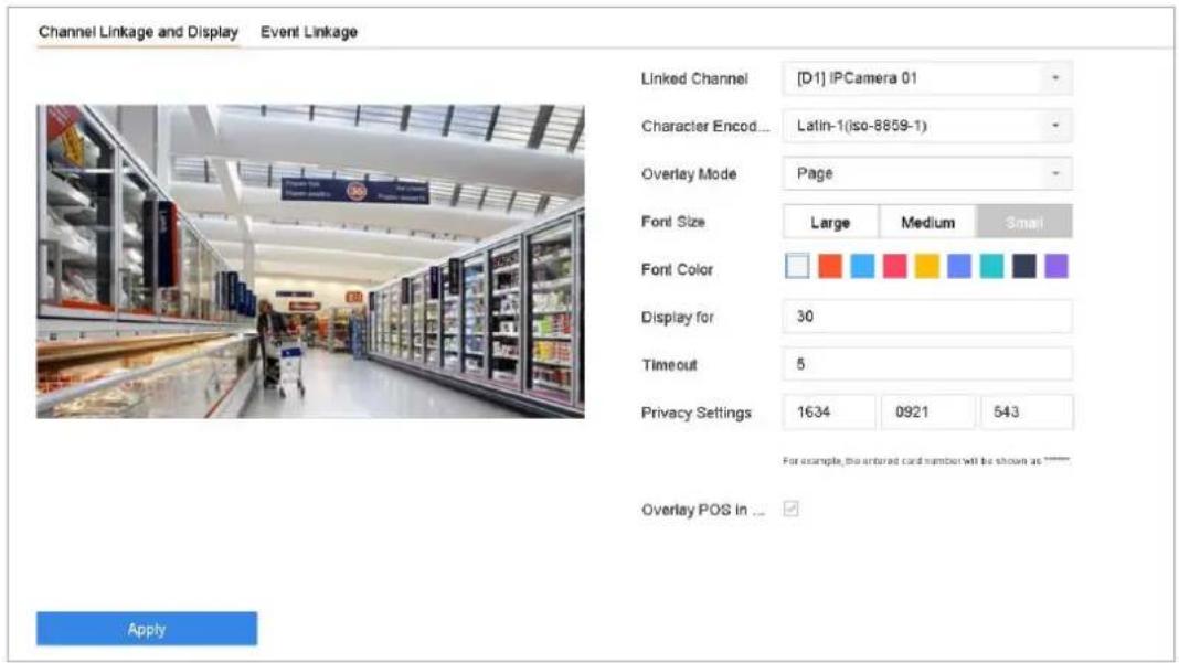 Hikvision DS-7616NXI-I2 - Configure POS Text Overlay - 1