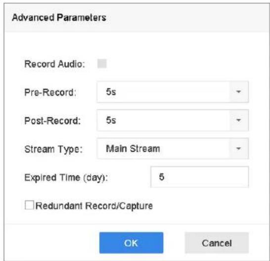 Hikvision DS-7616NXI-I2 - Configure Advanced Recording Settings - 1