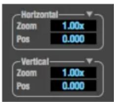Horizontal Zoom 1.00x Pos 0.000 Vertical Zoom 1.00x Pos 0.000