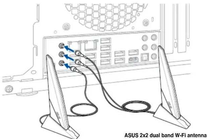 ASUS ROG Rampage VI Extreme Encore - Wi-Fi antenna installation - 1