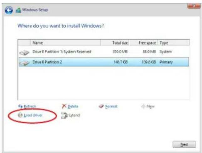 ASUS ROG Rampage VI Extreme Encore - Installing the RAID controller driver during Windows® 10 OS installation - 3