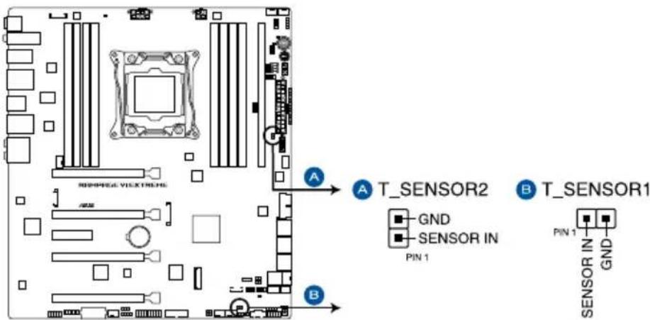 ASUS ROG Rampage VI Extreme Encore - Thermal sensor connectors (2-pin T\_SENSOR1-2) - 1