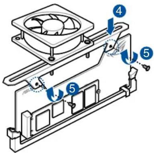 ASUS ROG Rampage VI Extreme Encore - To install the DIMM.2 FAN mount - 2