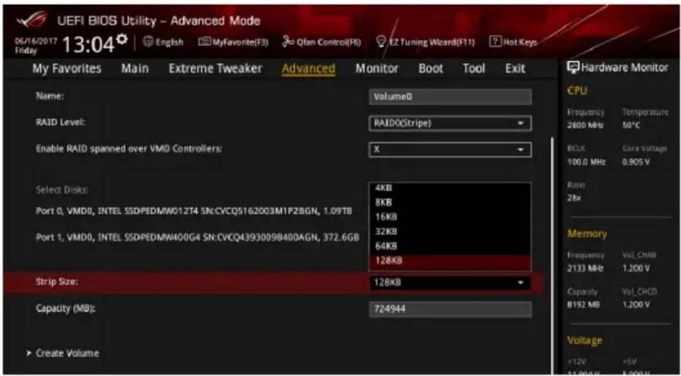 ASUS ROG Rampage VI Extreme Encore - Creating a RAID set - 4