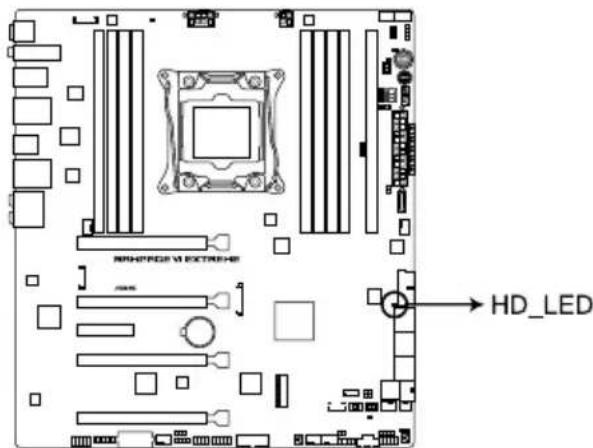 ASUS ROG Rampage VI Extreme Encore - Hard Disk LED (HD\_LED) - 1