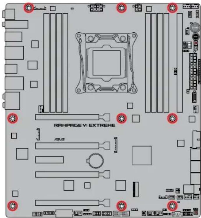 ASUS ROG Rampage VI Extreme Encore - Motherboard installation - 3