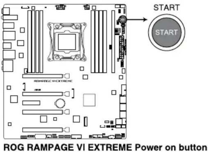 ASUS ROG Rampage VI Extreme Encore - Power-on button - 1