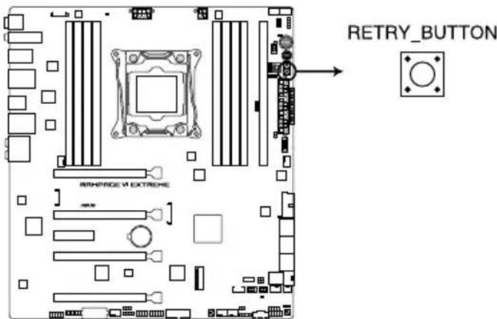 ASUS ROG Rampage VI Extreme Encore - ReTry button (RETRY\_BUTTON) - 1