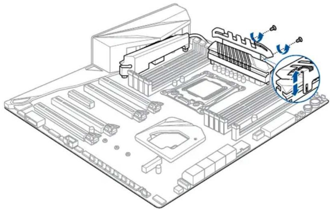 ASUS ROG Rampage VI Extreme Encore - To install the MOS FAN bracket - 1