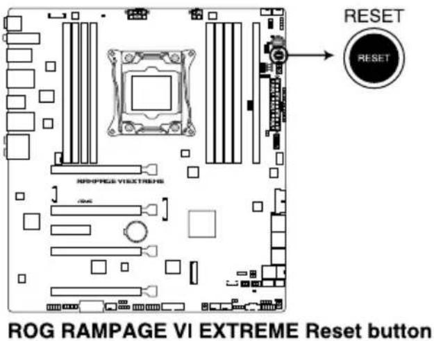 ASUS ROG Rampage VI Extreme Encore - Reset button - 1