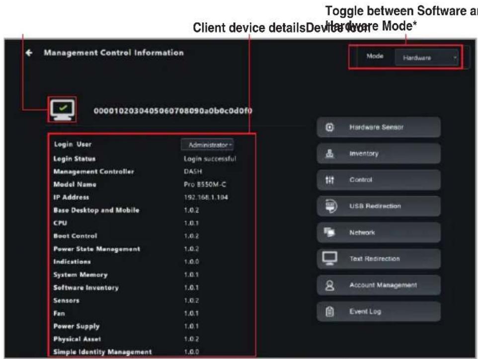 ASUS Pro WS X570-ACE - Management Control Information (DASH) - 3
