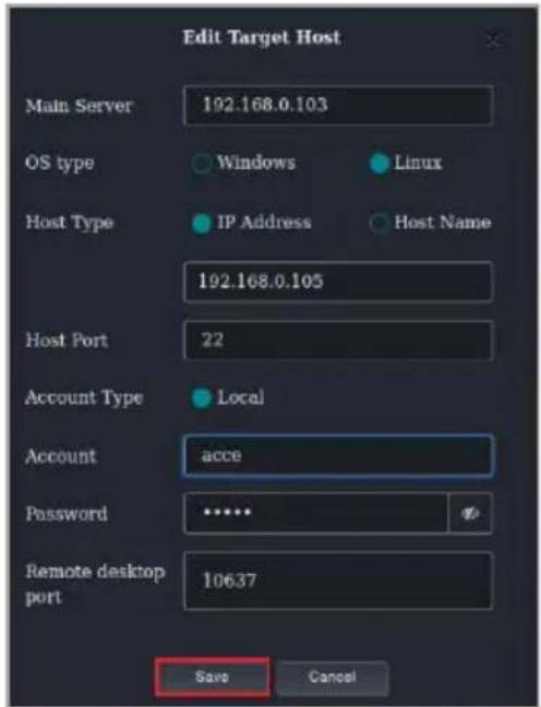 ASUS Pro WS X570-ACE - Add/Edit Target Host window - 1