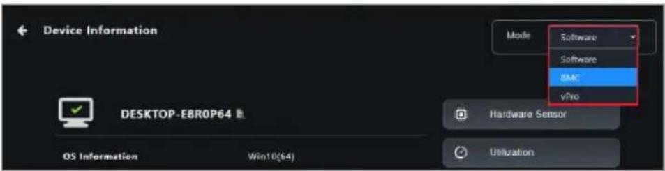 ASUS Pro WS X570-ACE - Selecting a management controller via Device Information - 1