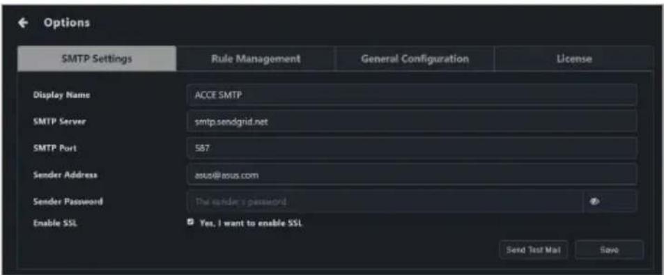 ASUS Pro WS X570-ACE - SMTP settings - 2