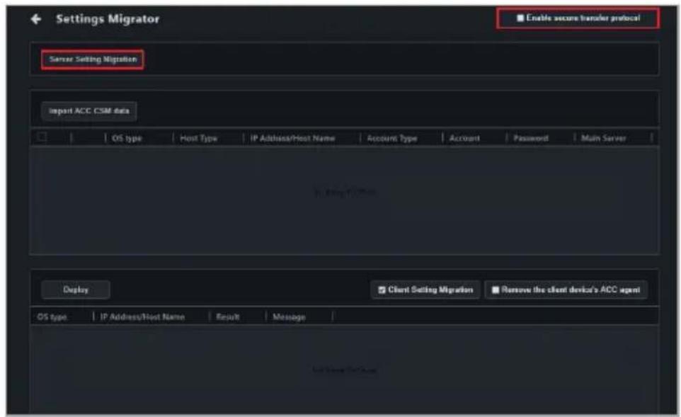 ASUS Pro WS X570-ACE - Migrating configurations of ACC CSM server - 1