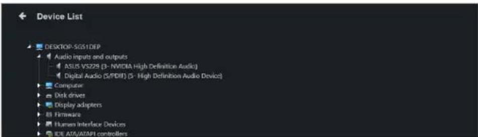 ASUS Pro WS X570-ACE - Device List on Windows-based client devices - 1
