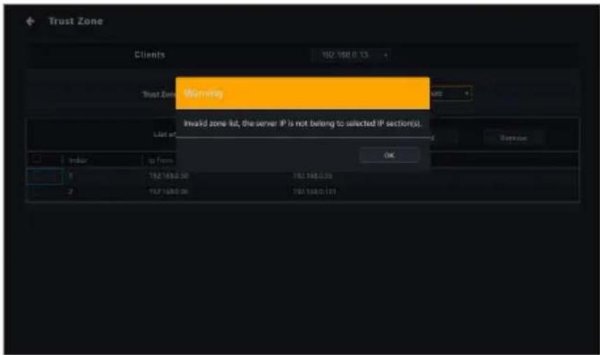 ASUS Pro WS X570-ACE - Enter the IP address range of a main server you wish to add to the client device's trust zone, then click Save. - 7