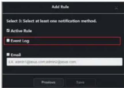 ASUS Pro WS X570-ACE - Enable or disable the newly added rule by checking Active Rule. - 2