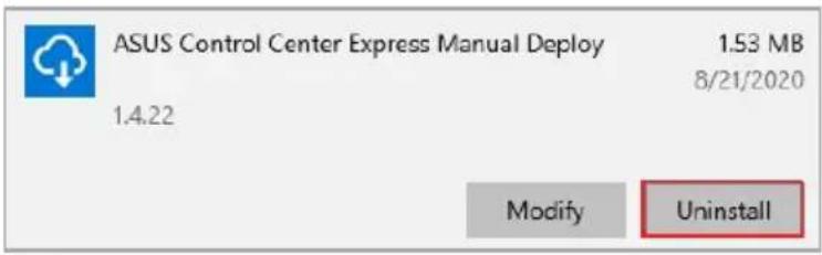 ASUS Pro WS X570-ACE - Removing manually installed agents on Windows - 2