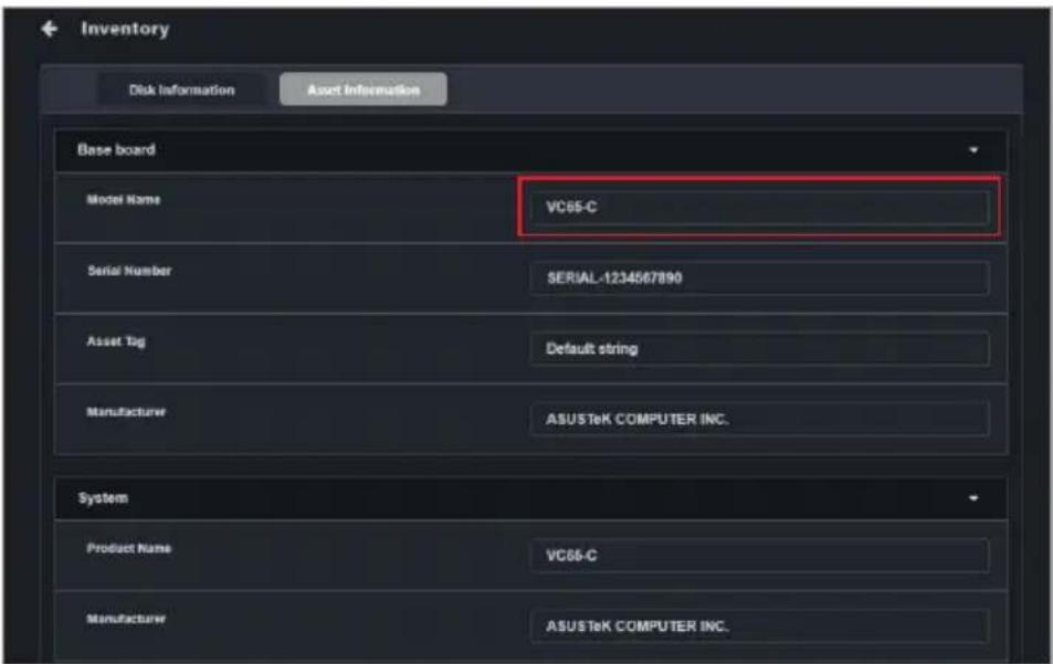 ASUS Pro WS X570-ACE - Asset Information - 1