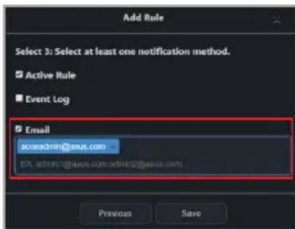 ASUS Pro WS X570-ACE - Enable or disable the newly added rule by checking Active Rule. - 5