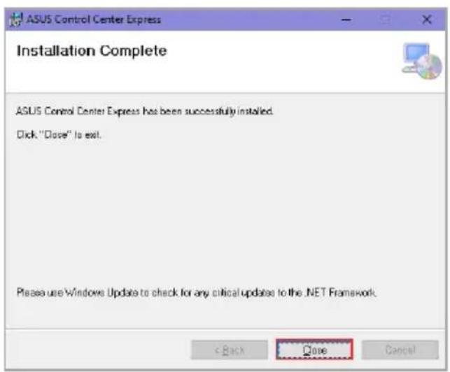 ASUS Pro WS X570-ACE - Installing ASUS Control Center Express (ACCE) - 16