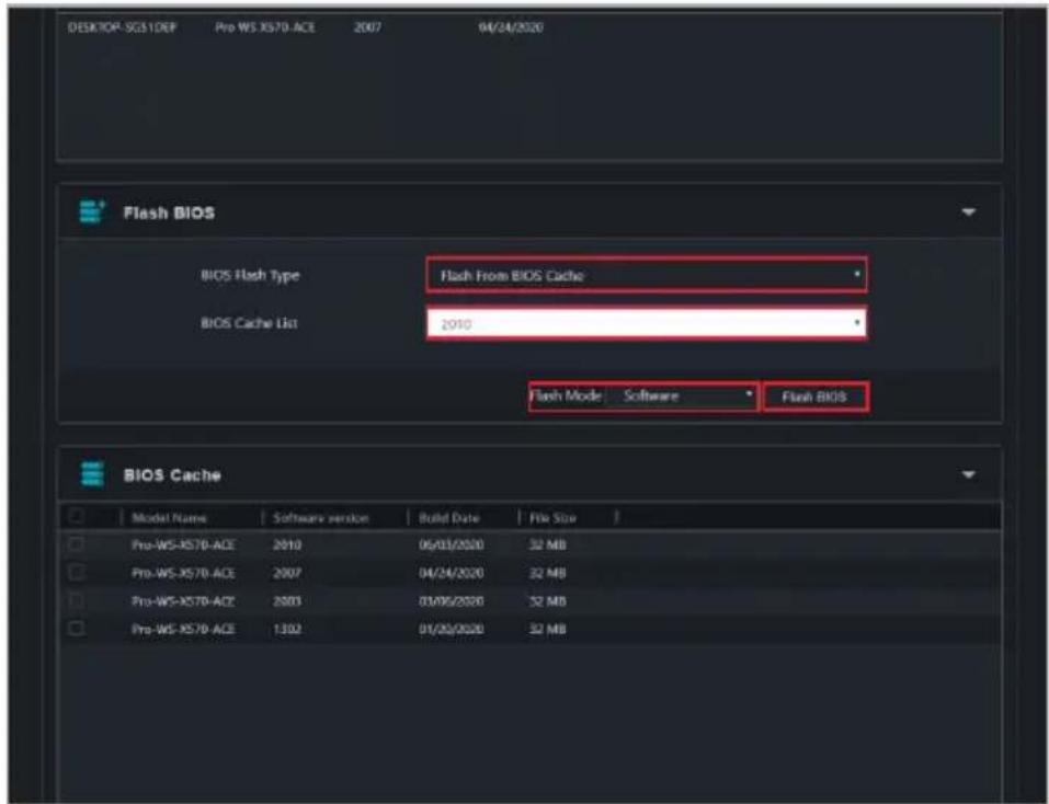 ASUS Pro WS X570-ACE - Flashing BIOS from the BIOS cache - 3